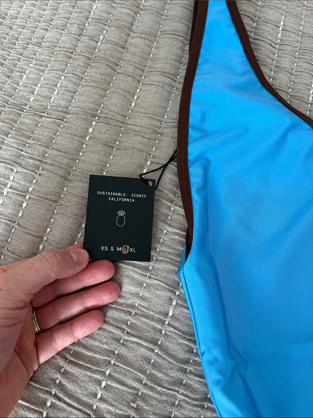 Nwt Skatie Molly One-Piece Swimsuit In Ocean Dual Tone Glossy — image 7 of 8
